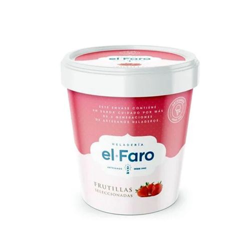 Helado El Faro Frutilla 1100Cc