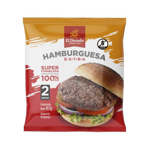 HAMBURGUESA EL DORADO FLOWPACK 2UN 167GR