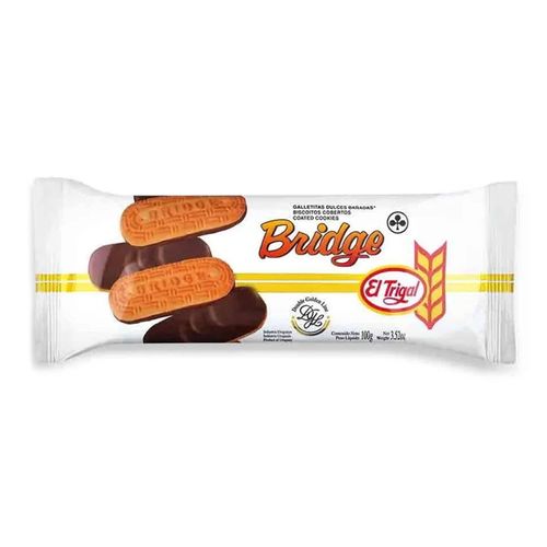 Galleta El Trigal Bridge Bañada Chocolate 100Gr