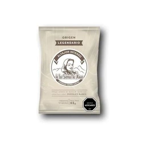 Alfajor Sierra De Minas Intenso Chocolate Blanco 75Gr