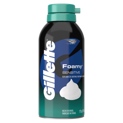 Espuma De Afeitar Gillette Foamy Sensitive Skin 175Gr