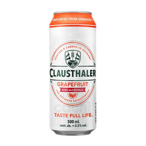 Cerveza Clausthaler S/Alcohol Con Pomelo 500Ml