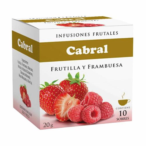 TE CABRAL FRUTILLA Y FRAMBUESA 10GR