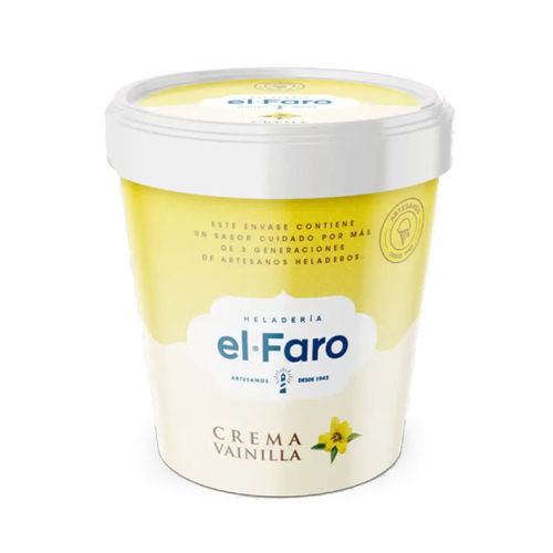 Helado El Faro Crema Vainilla 1100Cc