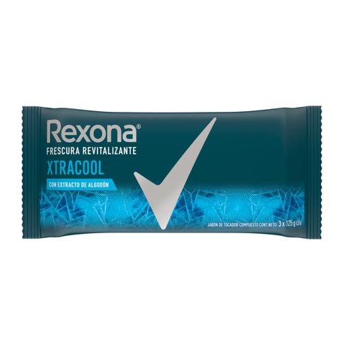 JABON TOCADOR REXONA XTRACOOL ALGODÓN 3X125GRS