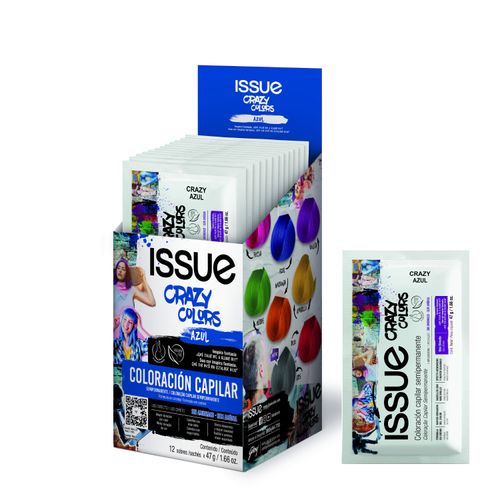 COLORACION ISSUE CRAZY ROJO SACHET 47GR