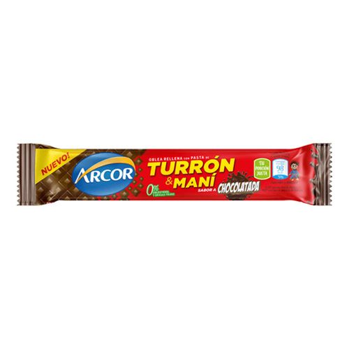 OBLEA TURRON ARCOR BAÑADA EN CHOCOLATE 25GR