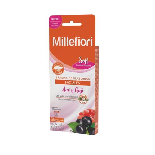 BANDAS DEPILATORIAS MILLEFIORI FACIAL 16UN