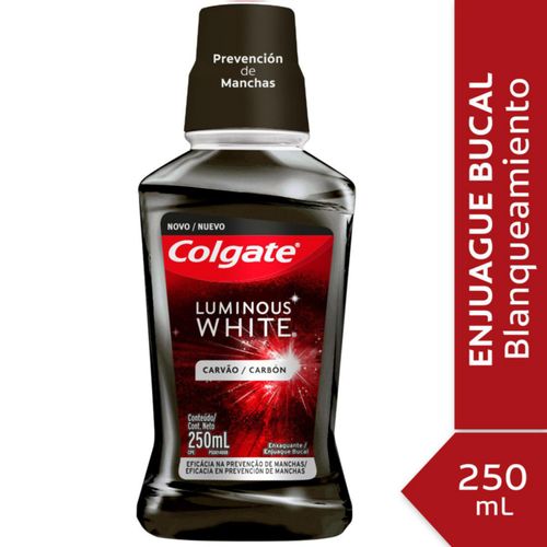 Enjuague Bucal Colgate Luminous White Carbon 250Ml