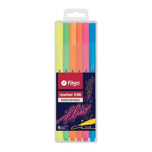 MARCADOR FILGO MARKER 036 1.0 6UN FLUO