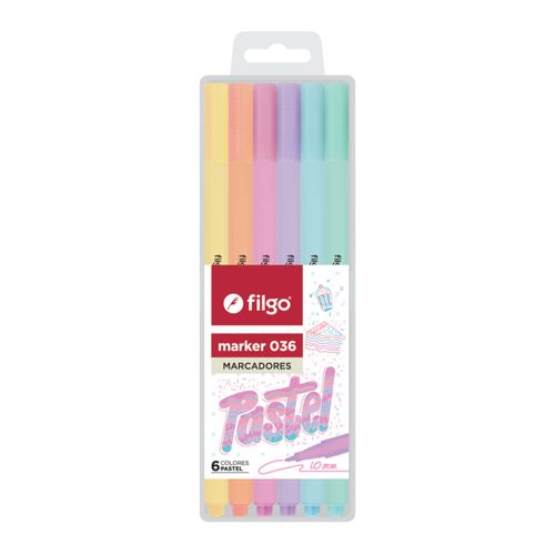 MARCADOR FILGO MARKER 036 1.1 6UN PASTEL