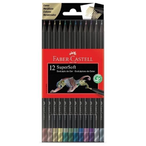 Lapices De Colores Faber Castell 120712 Metalicos 12Un