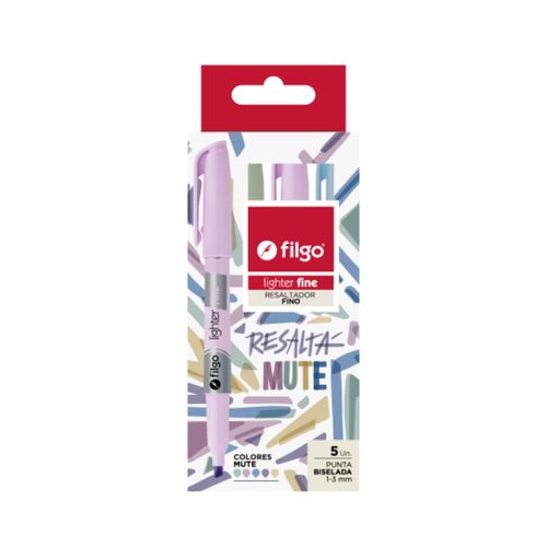 RESALTADOR FILGO LIGHTER FINE 5UN MUTE