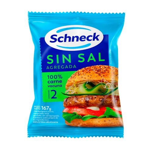 Hamburguesas Schneck Sin Sal 2Un