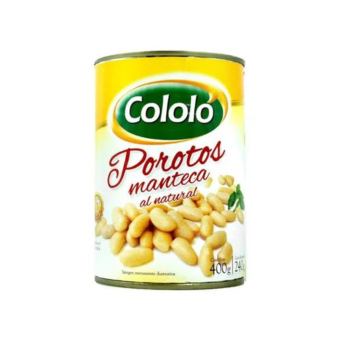 Poroto Cololo Manteca Lata 400Gr .