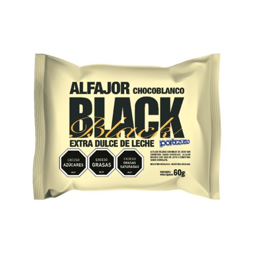 Alfajor Portezuelo Black Chocoblanco 60Gr