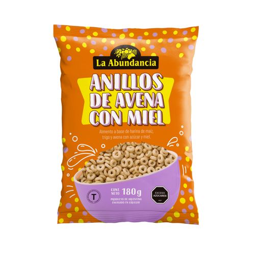Cereales La Abundancia Aritos Avena Y Miel 180Gr
