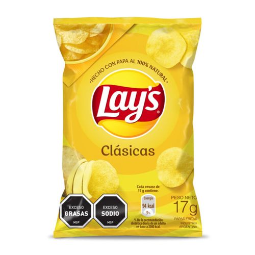 Papas Fritas Lays Clasica 17Gr