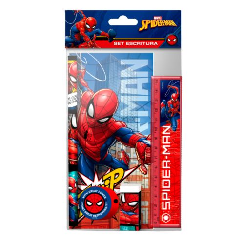 SET SPIDERMAN ESCRITURA 5PZAS