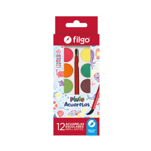 ACUARELA FILGO SURTIDO 12UN