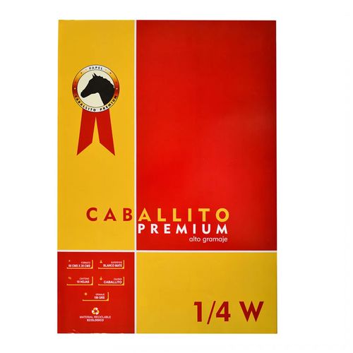 BLOCK CABALLITO PREMIUM 1/4W 10HOJAS