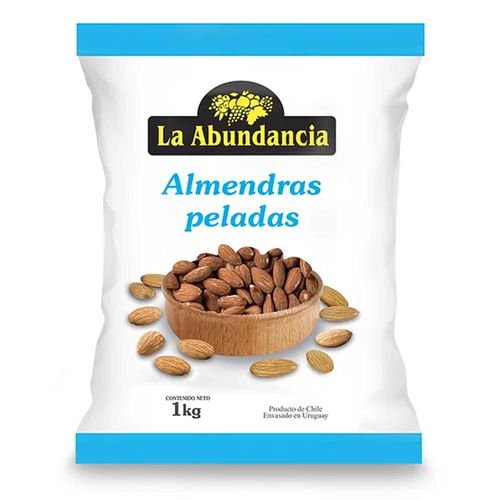 Almendras La Abundancia Sin Sal Peladas 1Kg