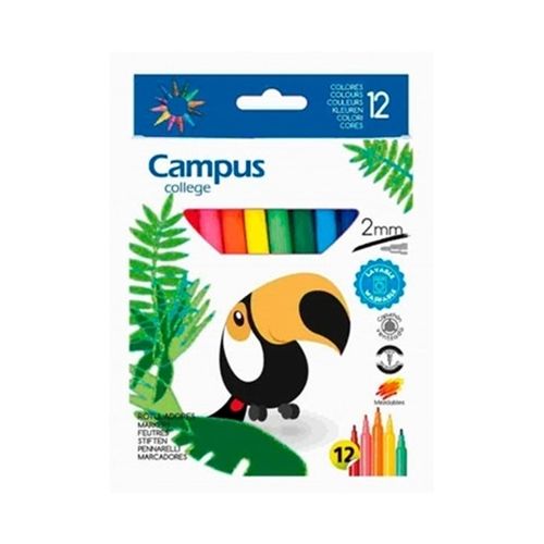 MARCADORES CAMPUS FINOS 12UN