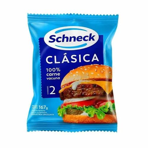 Hamburguesa Schneck Clásica x 2 Uni 167 g