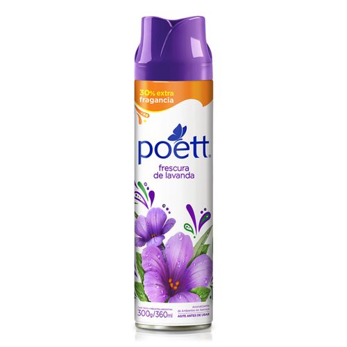 Aromatizante Poett Aerosol Lavanda 360 Cc Frescura Extra