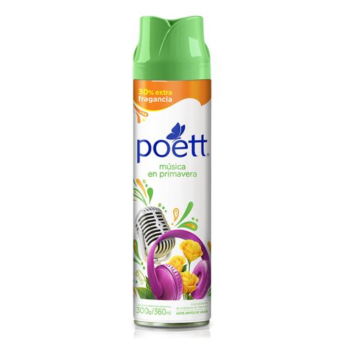 Aromatizante Poett Aereosol Musica De Primavera 360Ml