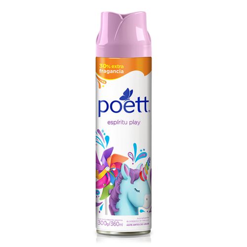 Aromatizante Poett Aereosol Espiritu Play 360Ml