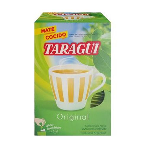 Mate Cocido Taragui 20 Sobres 60Gr