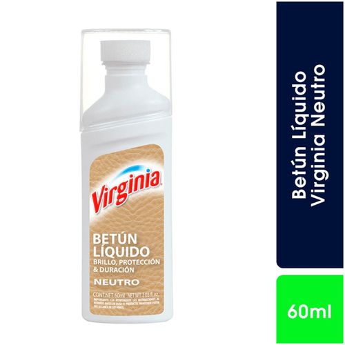 Betun Virginia Liquido Neutro Frasco Pvc 60Ml