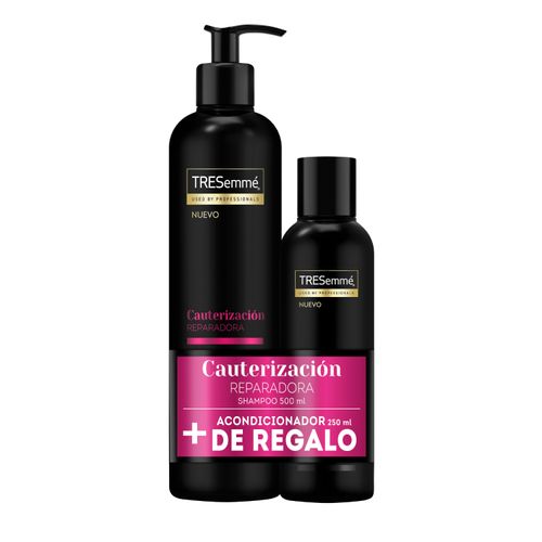 SHAMPOO TRESEMME CAUTERIZACION REPARADORA+ACONDICIONADOR 500