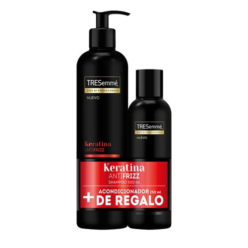 SHAMPOO TRESEMME KERATINA ANTIFRIZZ+ACONDICIONADOR 500ML+250