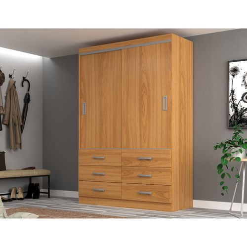 ROPERO EVIDENCIA VENEZA MADERA 100X180X40CM 2 PUERTAS Y 6 CA