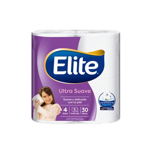 Papel Higienico Elite Ultra Doble Hoja 30Mt 4Un