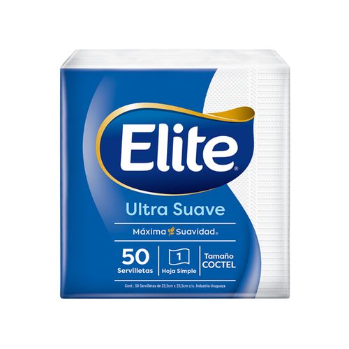 Servilletas Elite Cocktail 50Un 24X22.5Cm