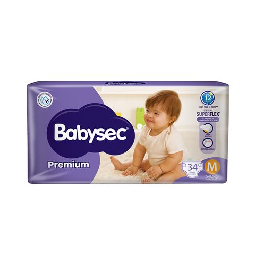 Pañal Babysec Premium T.M 34Un