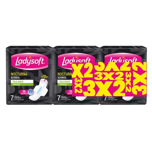 Toalla Femenina Ladysoft Nocturna Normal 3X2