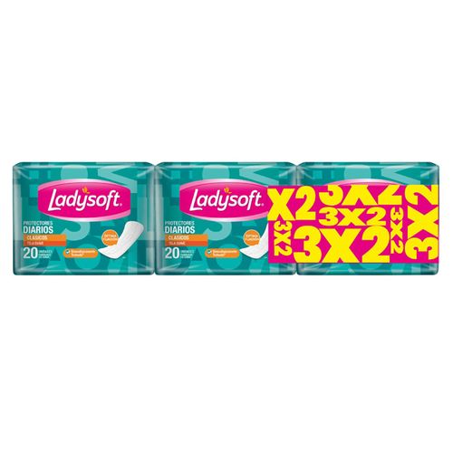 PROTECTORES DIARIOS LADYSOFT BASICOS TRIPLEGADOS