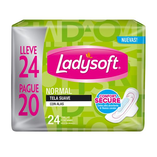 Toalla Femenina Ladysoft Tela Suave Con Alas 24Un