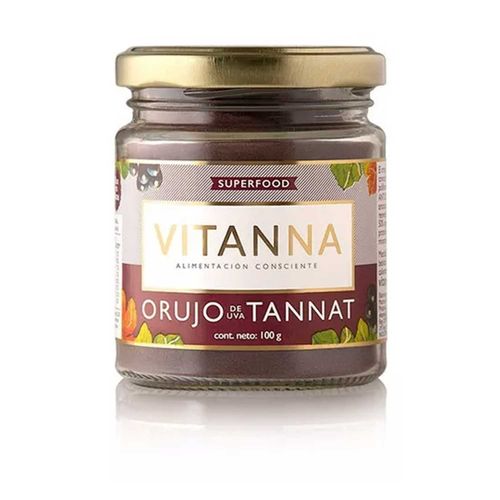 Polvo Vitanna Chico De Orujo De Uva Tannat Vidrio 100Gr Supe