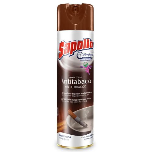 Aromatizador Sapolio Antitabaco Aerosol 360Ml