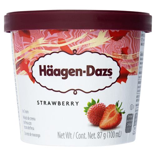Helado Haagen Dazs Mini Cup Strawberry 100Ml
