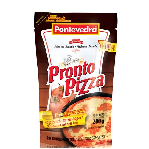 Salsa De Tomate Pontevedra Pronto Pizza Doypack 340Gr