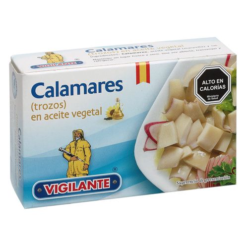 Calamares Vigilante Trozos En Aceite Vegetal 115Gr