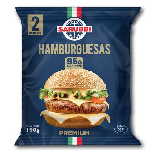 Hamburguesa Sarubbi Flowpack 2Und