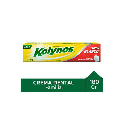 Crema Dental Kolynos Super Blanco 180Gr