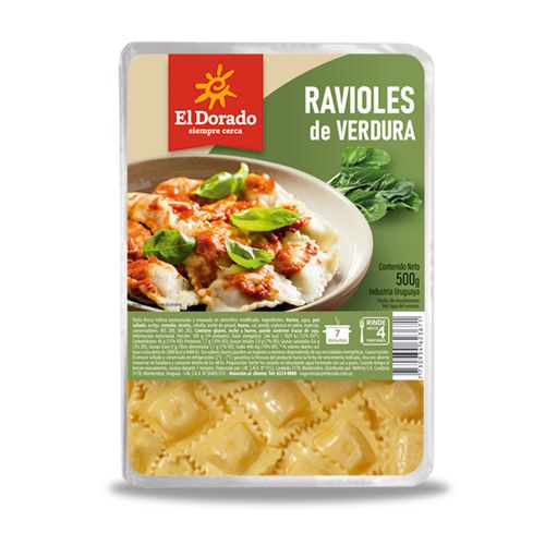 Ravioles El Dorado De Verdura Doy Pack 500 g